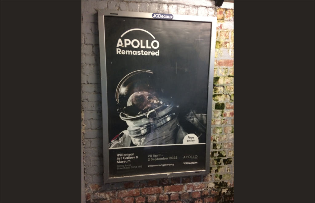 Williamson Art Gallery Apollo Remastered exhibition poster